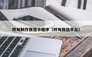 利津桦甸制作微信小程序（桦甸微信平台）